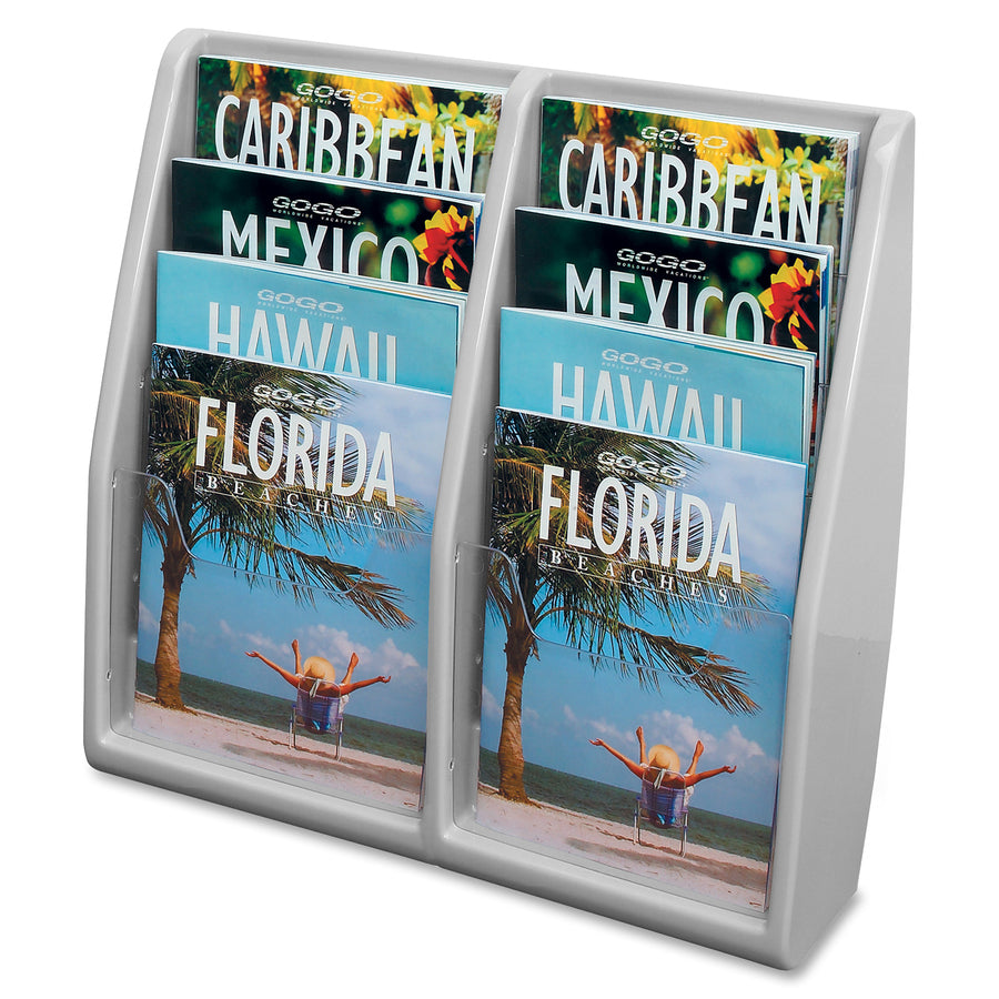 Deflecto Multi-Compartment Literature Display - 52209