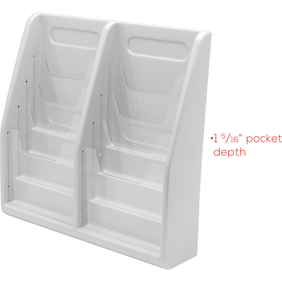 Deflecto Multi-Compartment Literature Display - 52209