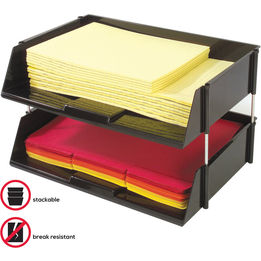 Deflecto Industrial Tray Side-Load Stacking Tray - 582704