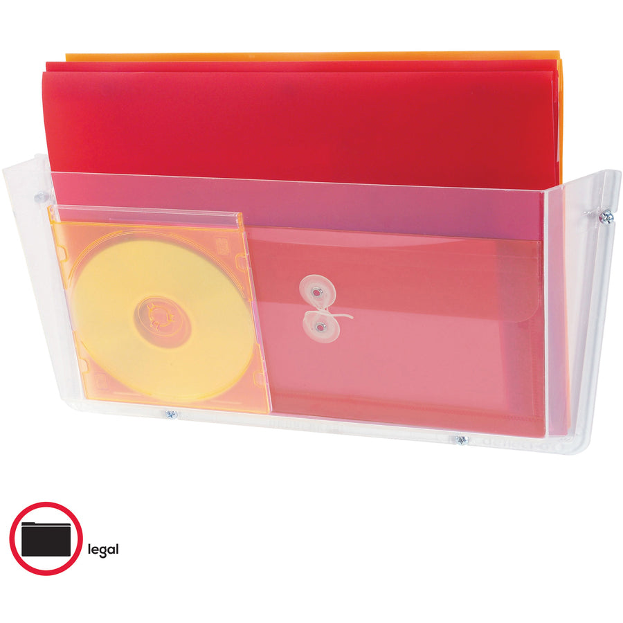 Deflecto Unbreakable Plastic Wall Pockets - 64301