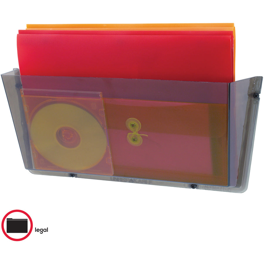 Deflecto Unbreakable Plastic Wall Pockets - 64302