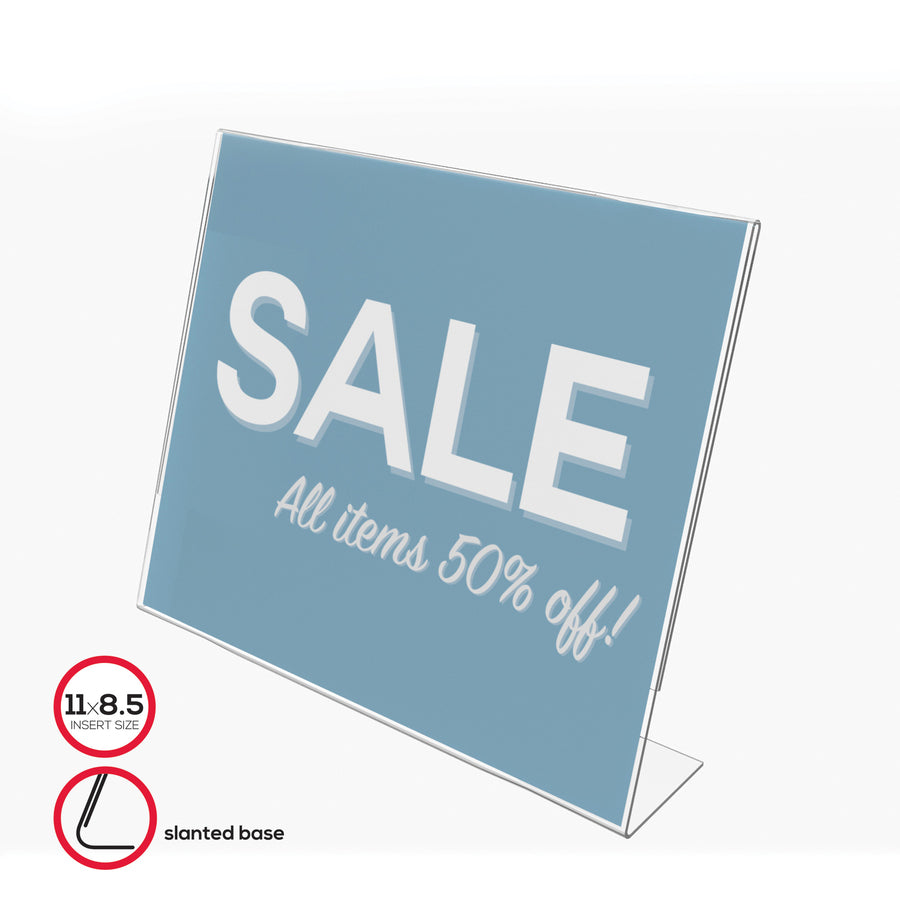 Deflecto Classic Image Slanted Sign Holder - 66701
