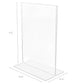 Deflecto Classic Image Double-Sided Sign Holder - 69101