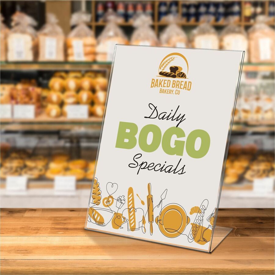Deflecto Classic Image Slanted Sign Holder - 69701