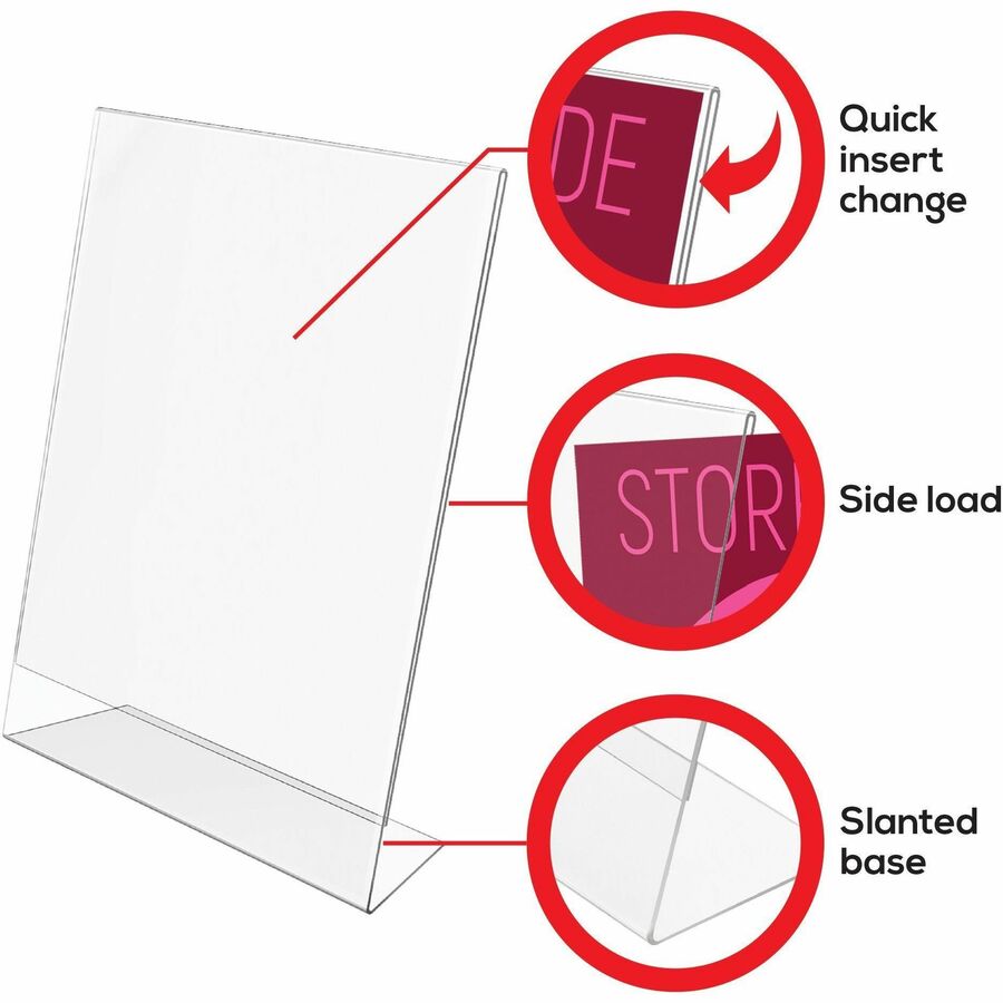 Deflecto Classic Image Slanted Sign Holder - 69701