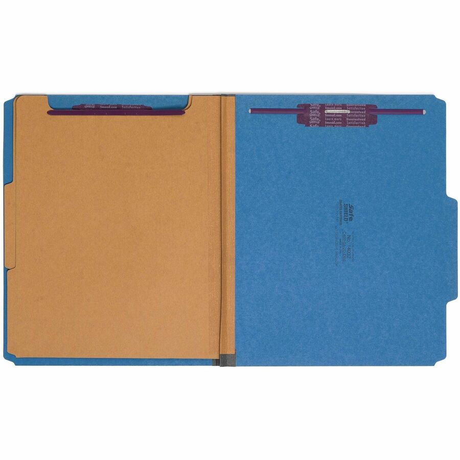 Smead SafeSHIELD 2/5 Tab Cut Letter Recycled Classification Folder - 14032