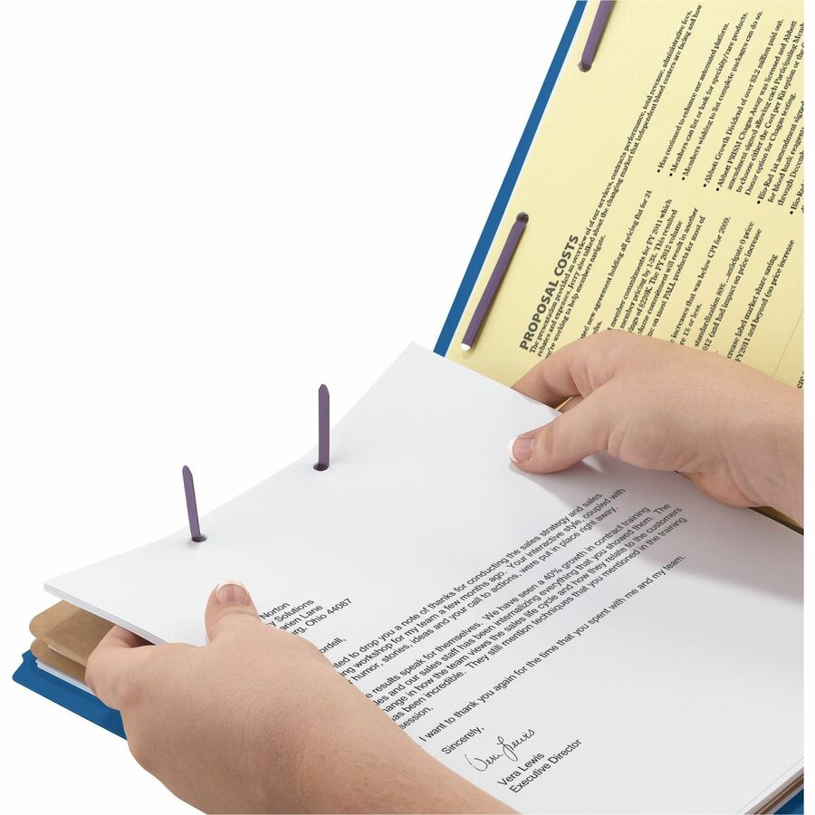 Smead SafeSHIELD 2/5 Tab Cut Letter Recycled Classification Folder - 14032