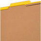 Smead SafeSHIELD 2/5 Tab Cut Letter Recycled Classification Folder - 14034