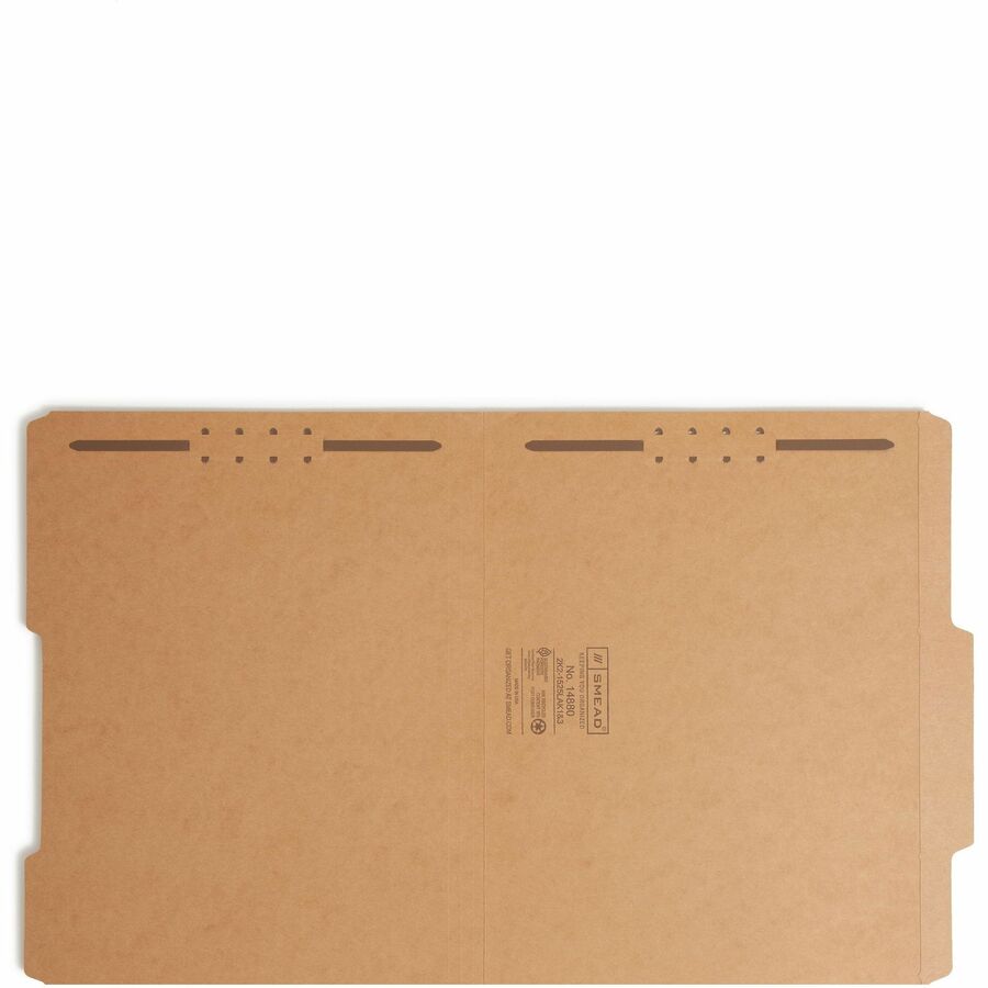Smead 2/5 Tab Cut Letter Recycled Fastener Folder - 14880