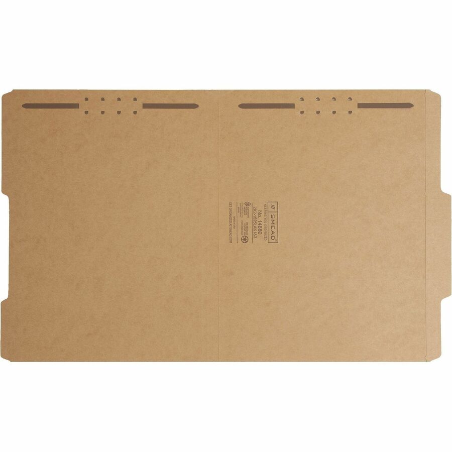 Smead 2/5 Tab Cut Letter Recycled Fastener Folder - 14880