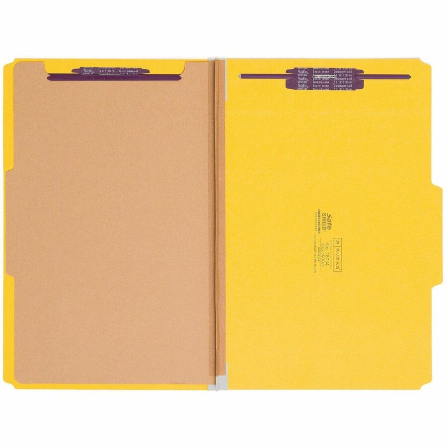 Smead SafeSHIELD 2/5 Tab Cut Legal Recycled Classification Folder - 18734