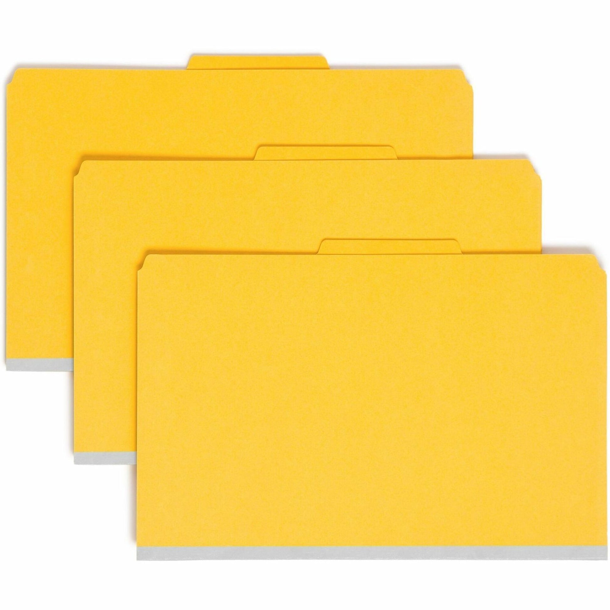 Smead SafeSHIELD 2/5 Tab Cut Legal Recycled Classification Folder