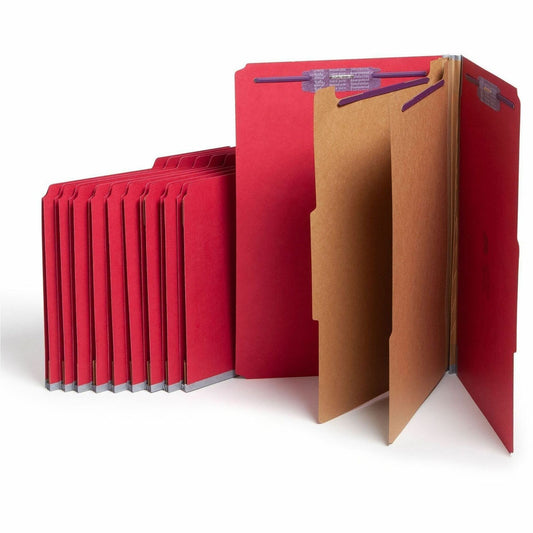 Smead SafeSHIELD 2/5 Tab Cut Legal Recycled Classification Folder