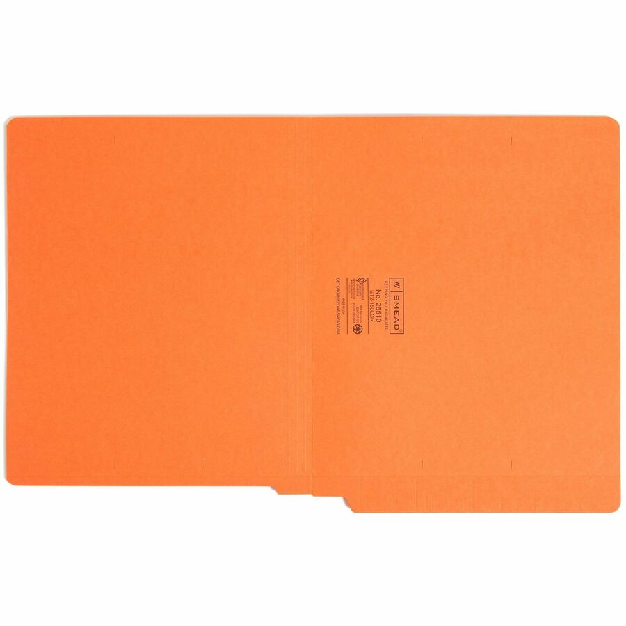 Smead Shelf-Master Straight Tab Cut Letter Recycled End Tab File Folder - 25510