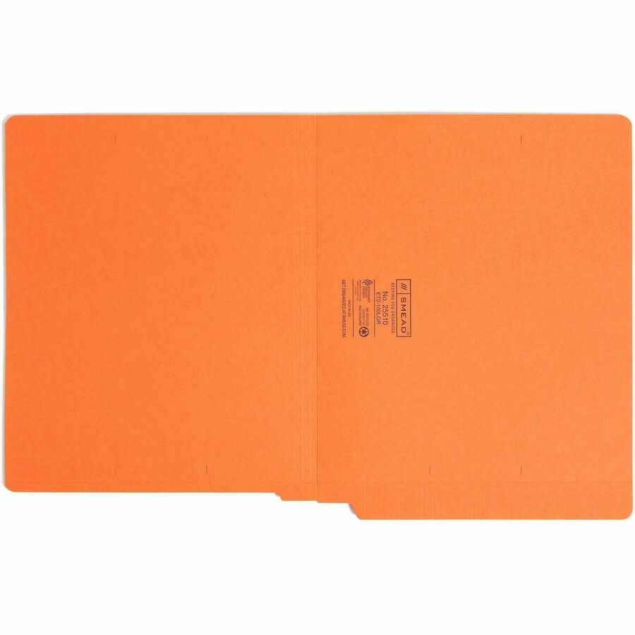Smead Shelf-Master Straight Tab Cut Letter Recycled End Tab File Folder - 25510