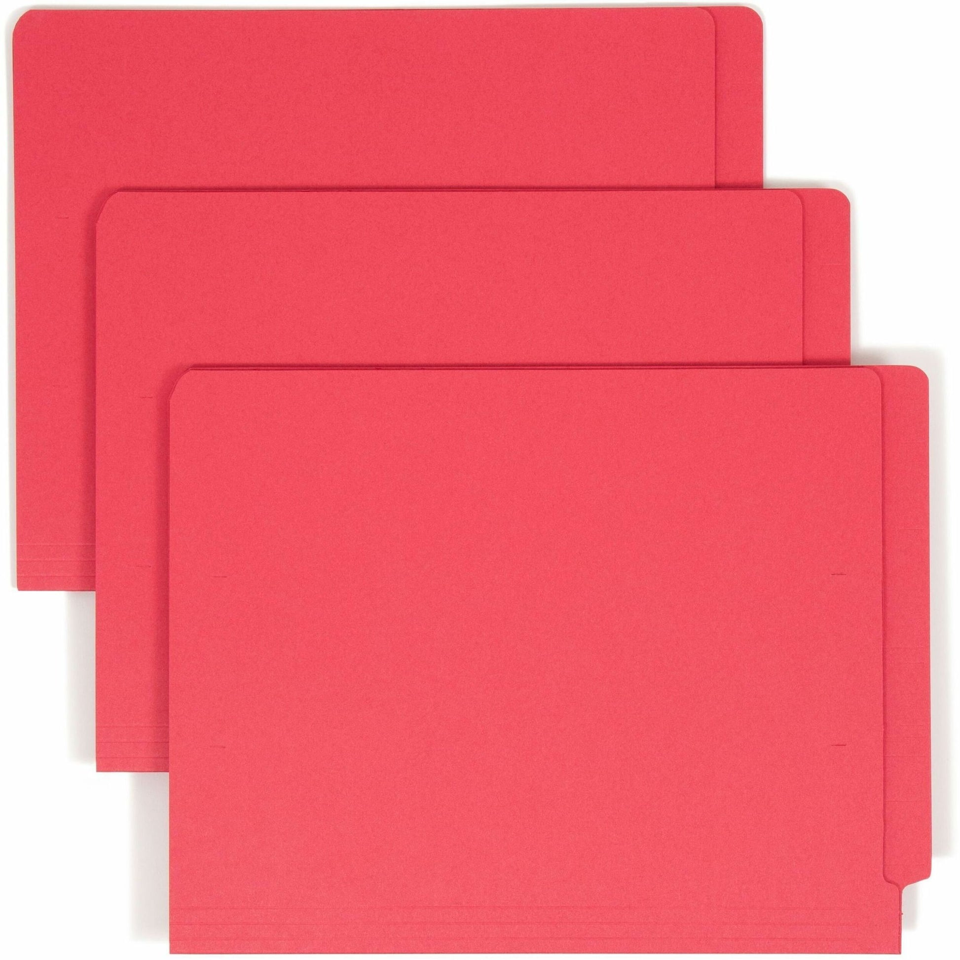 Smead Shelf-Master Straight Tab Cut Letter Recycled End Tab File Folder