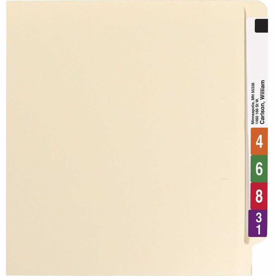 Smead Straight Tab Cut Letter Recycled Fastener Folder - 34116