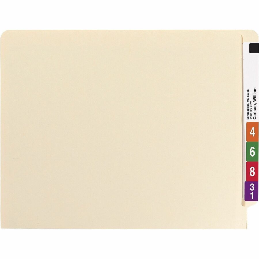 Smead Straight Tab Cut Letter Recycled Fastener Folder - 34116