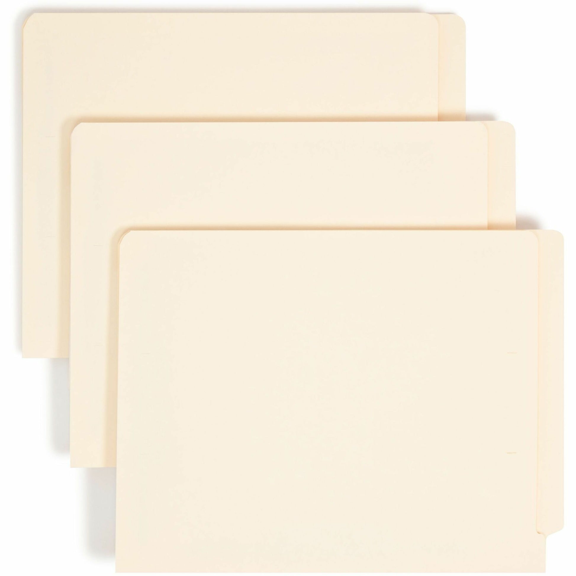 Smead Straight Tab Cut Letter Recycled Fastener Folder