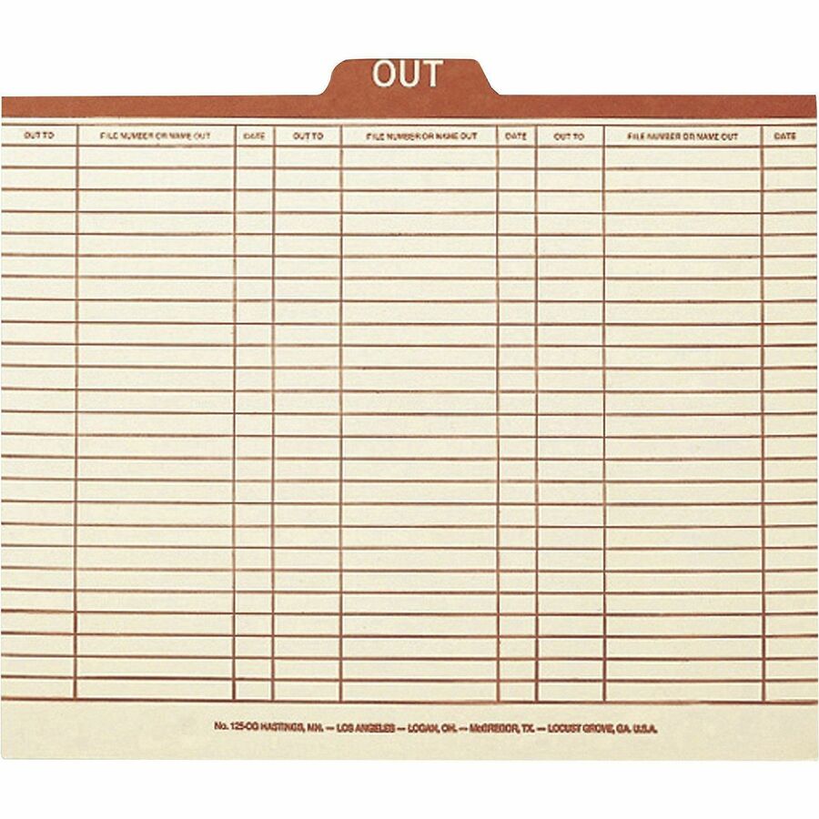 Smead 1/5 Tab Cut Legal Recycled Top Tab File Folder - 53910