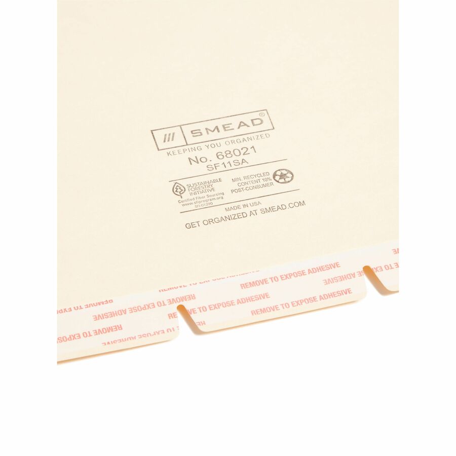 Smead Self-Adhesive Folder Dividers - 68021