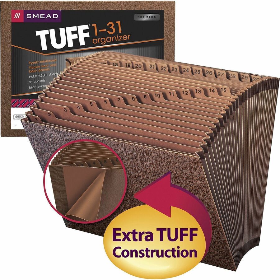 Smead TUFF Letter Recycled Expanding File - 70467