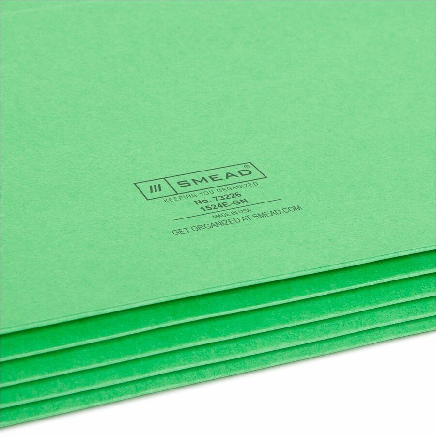 Smead Straight Tab Cut Letter Recycled File Pocket - 73226