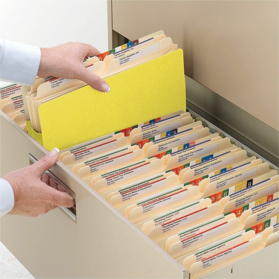 Smead Straight Tab Cut Letter Recycled File Pocket - 73233