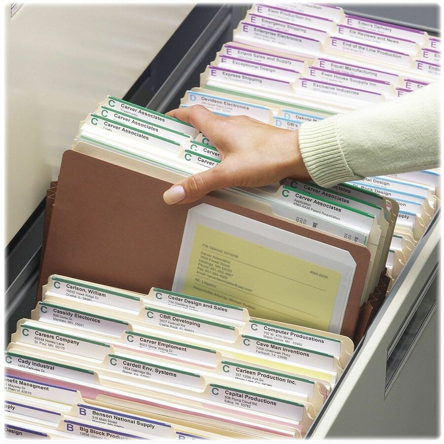 Smead Straight Tab Cut Letter Recycled File Pocket - 73234