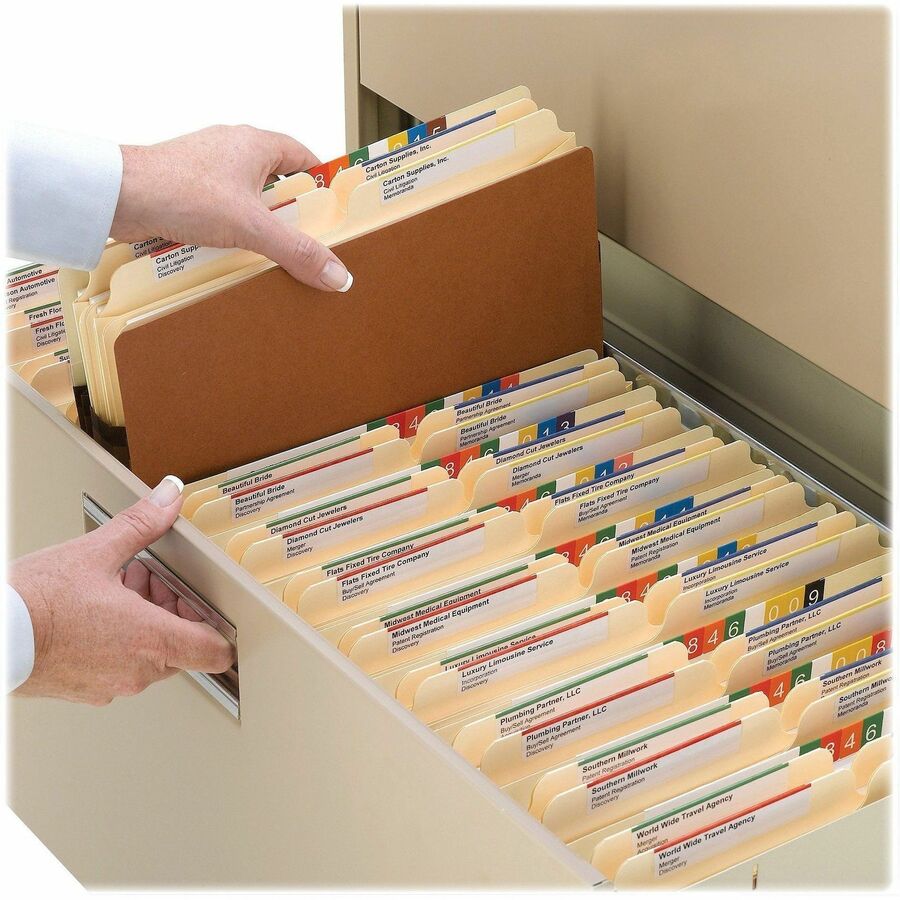 Smead Straight Tab Cut Letter Recycled File Pocket - 73234