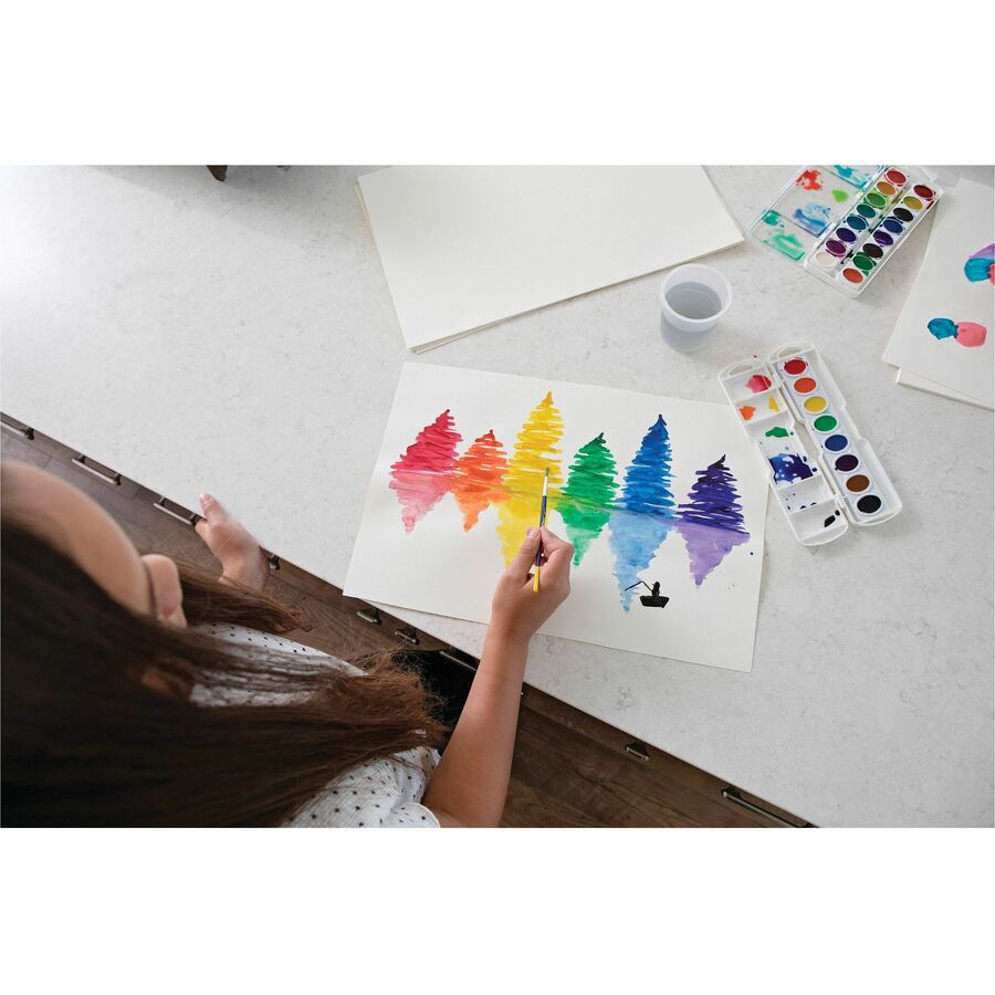 Prang 16 Oval Semi-Moist Watercolors - 16000
