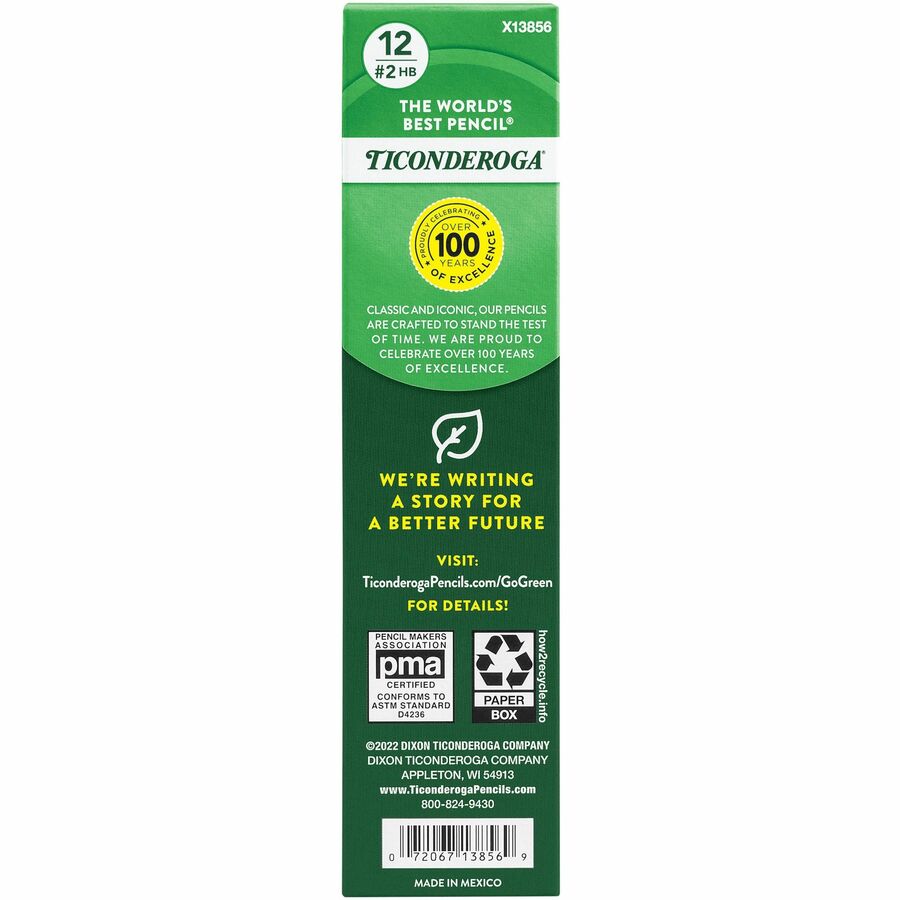 Ticonderoga Tri-Write Wooden Pencils - 13856