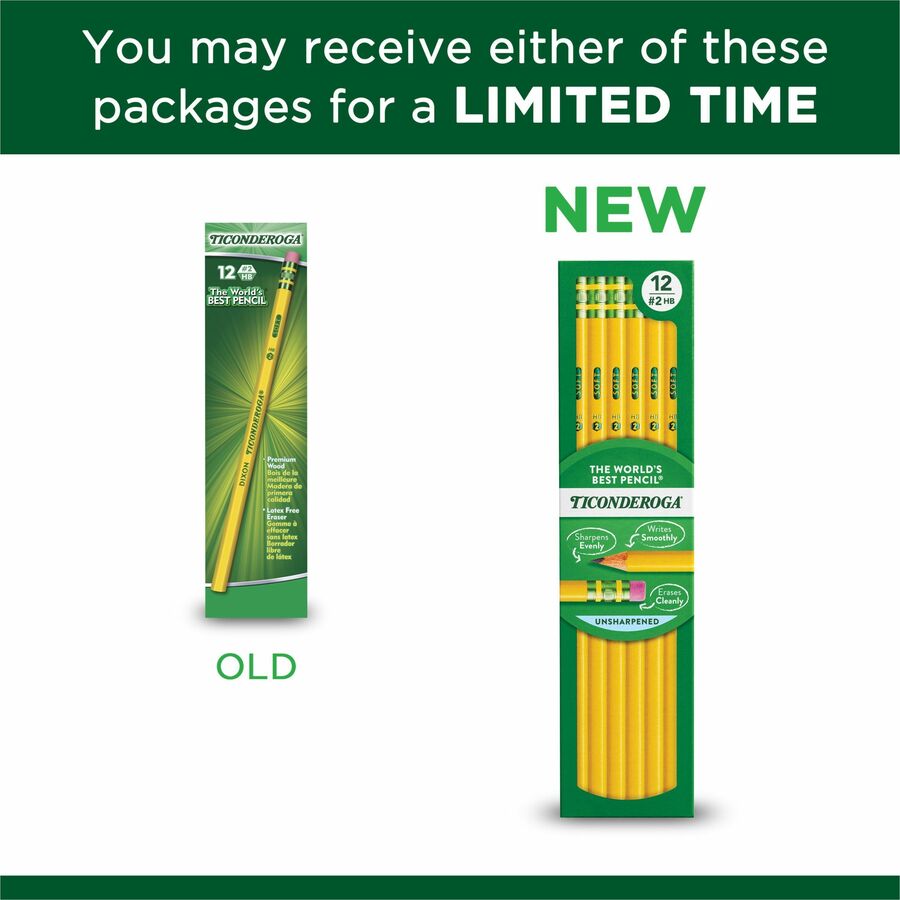 Ticonderoga Wood-Cased Pencils - 13882