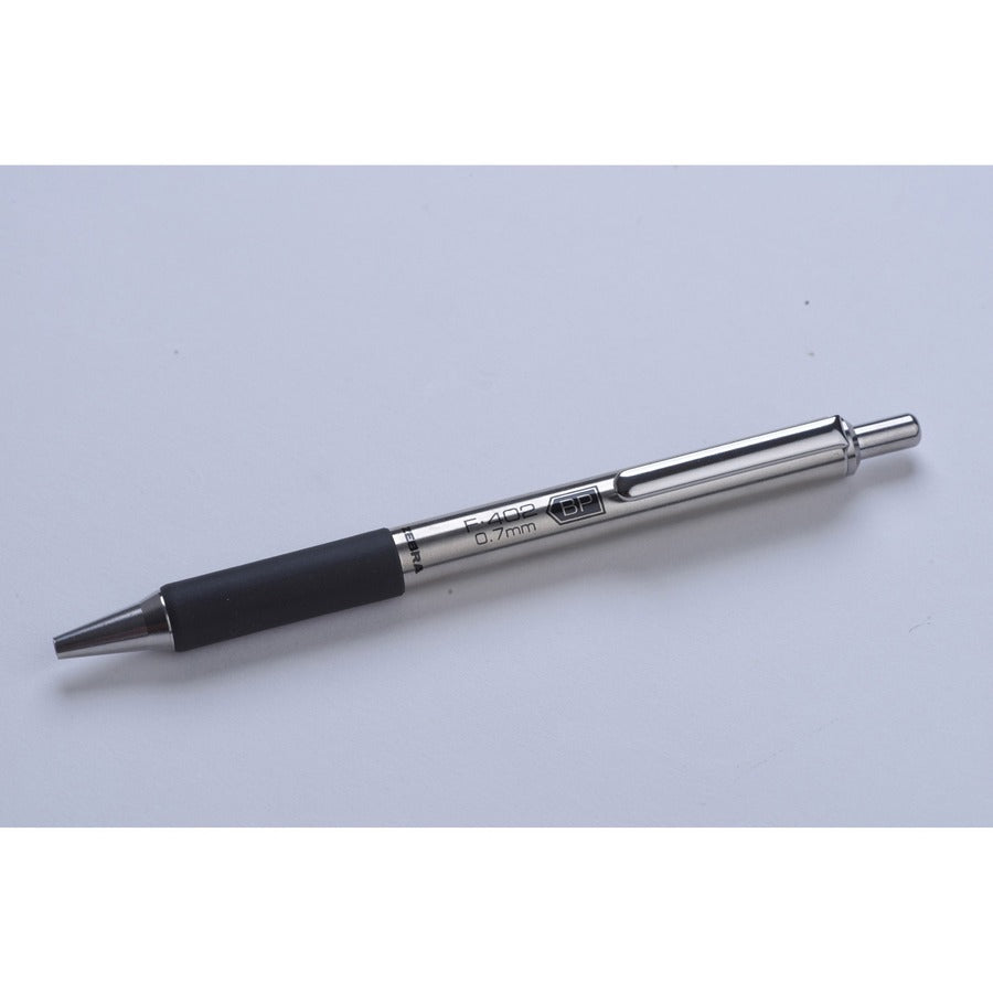 Zebra Pen STEEL 4 Series F-402 Retractable Ballpoint Pen - 29210