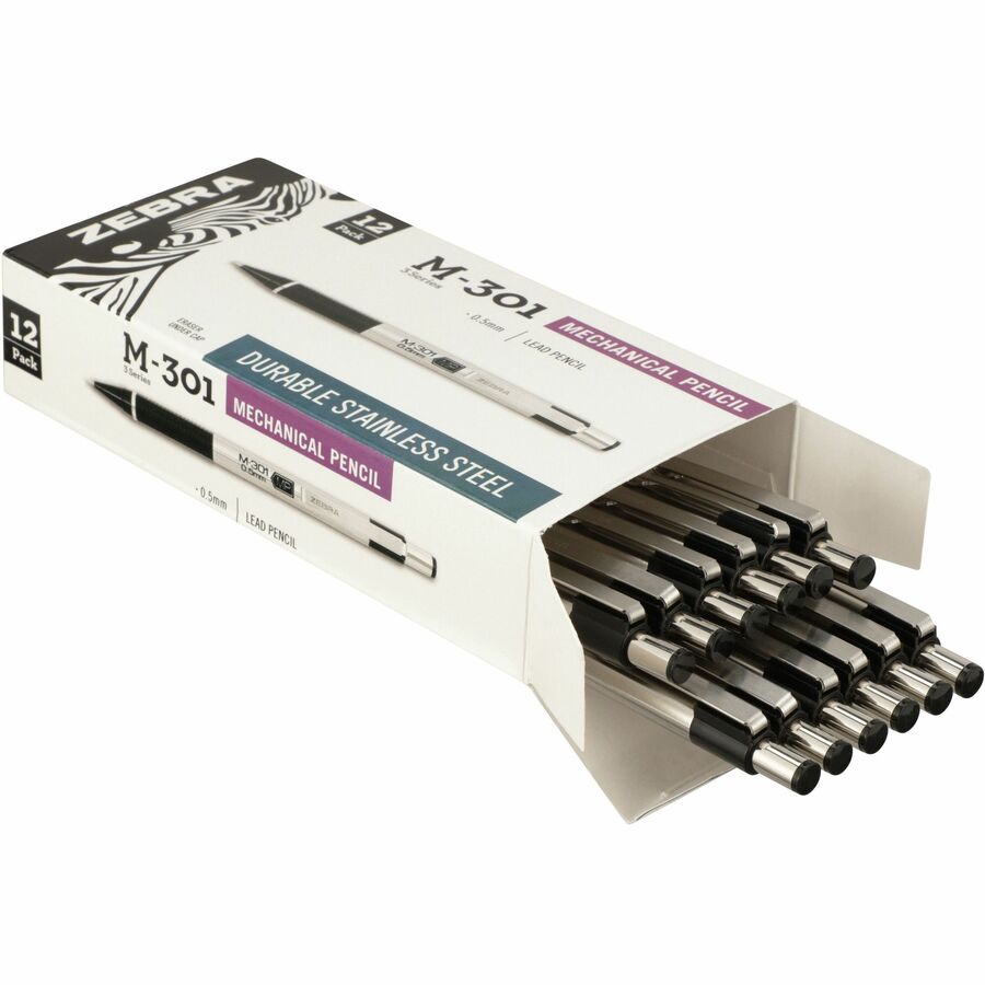 Zebra STEEL 3 Series M-301 Mechanical Pencil - 54010