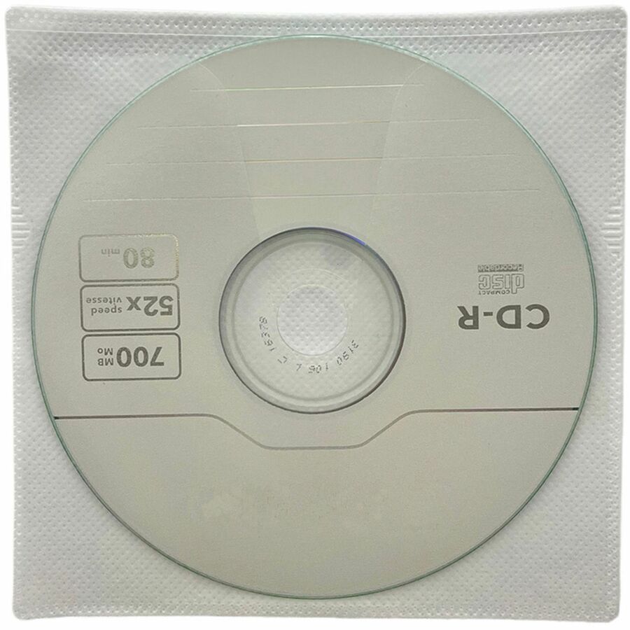 Compucessory Self-Adhesive Poly CD/DVD Holders - 26555