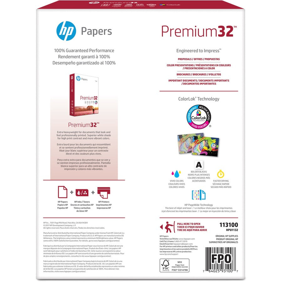HP Papers Premium32 Laser Paper - White - 113100