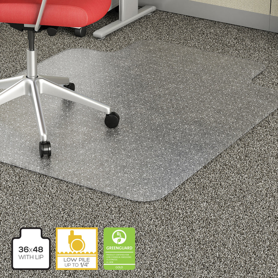 Lorell Low Pile Standard Lip Economy Chairmat - 02156