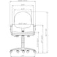 Lorell Millenia Series Pneumatic Adjustable Task Chair - 80004