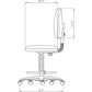 Lorell Millenia Series Adjustable Task Stool with Back - 80008