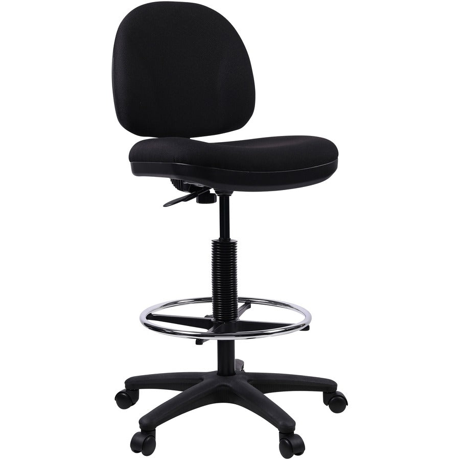 Lorell Millenia Series Adjustable Task Stool with Back - 80008