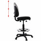 Lorell Millenia Series Adjustable Task Stool with Back - 80008