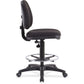 Lorell Millenia Series Adjustable Task Stool with Back - 80008