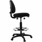 Lorell Millenia Series Adjustable Task Stool with Back - 80008