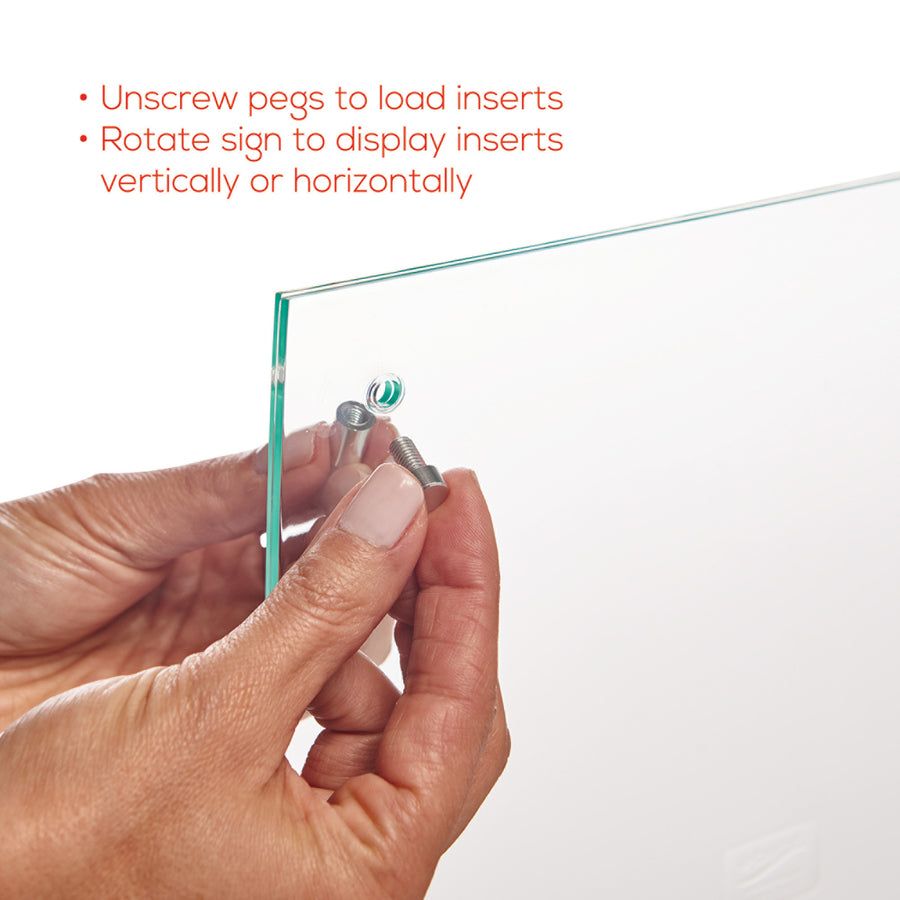 Deflecto Superior Image Curved Edge Sign Holder - 799783