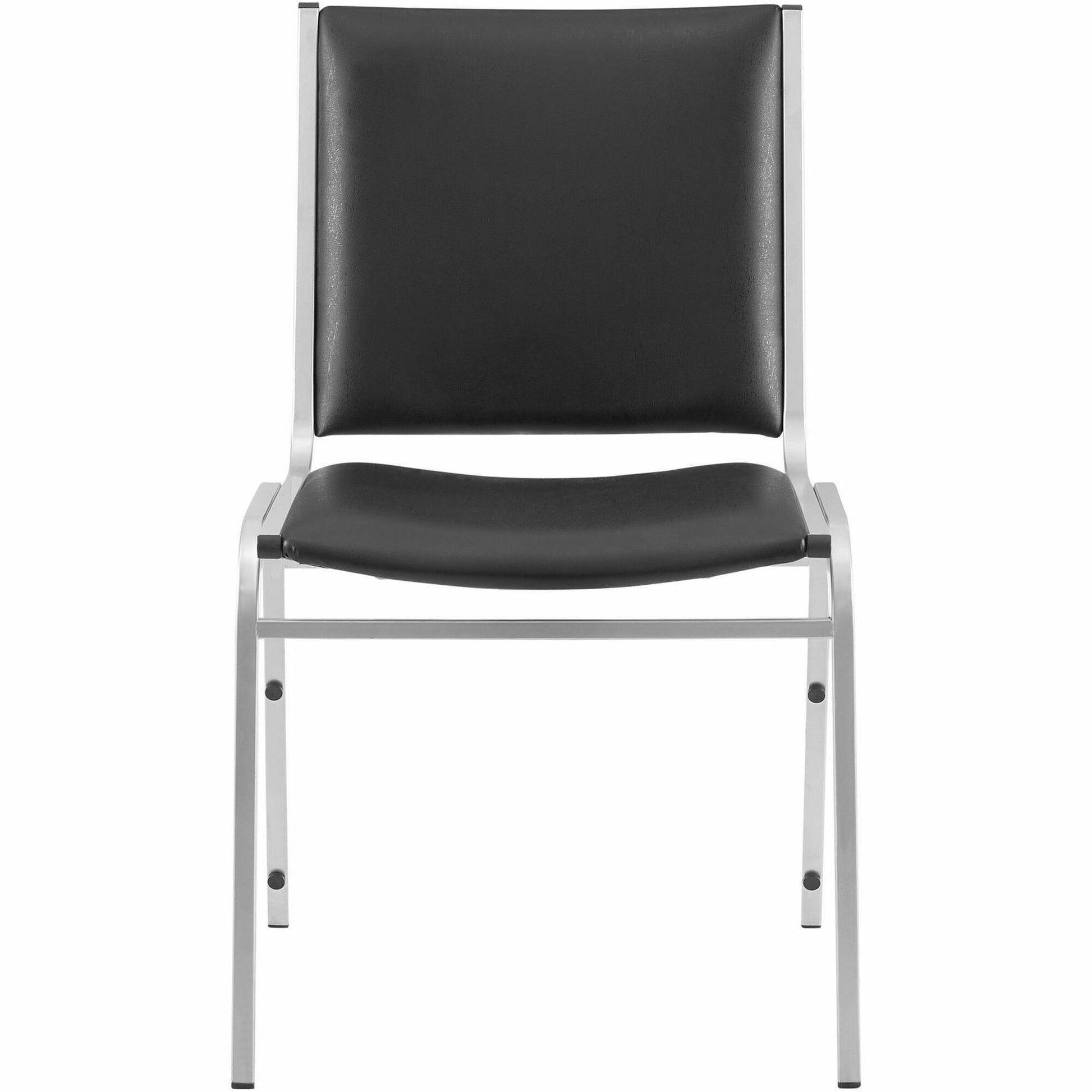 Lorell Stacking Chair Armless Black 4/box