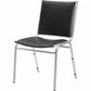 Lorell Stacking Chair Armless Black 4/box - 62502