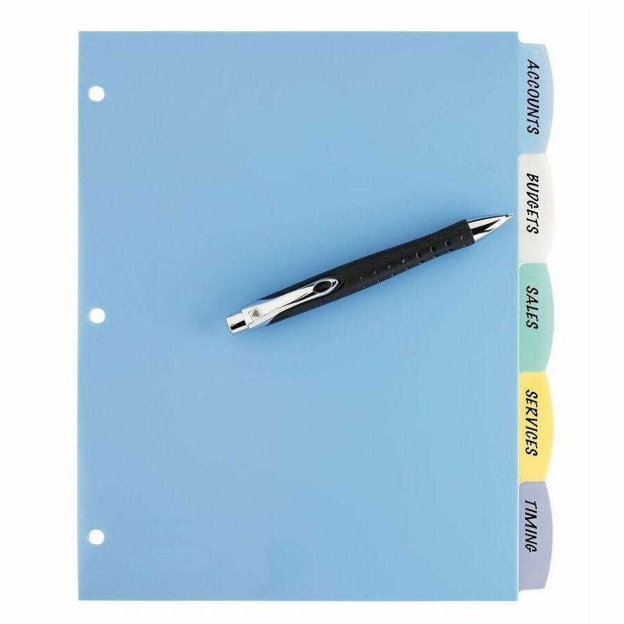 Avery Big Tab™ Write & Erase Plastic Dividers 5 tabs - 16170