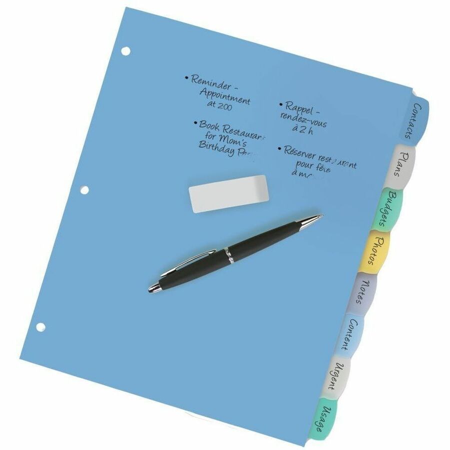 Avery Big Tab™ Write & Erase Plastic Dividers 8 tabs - 16171