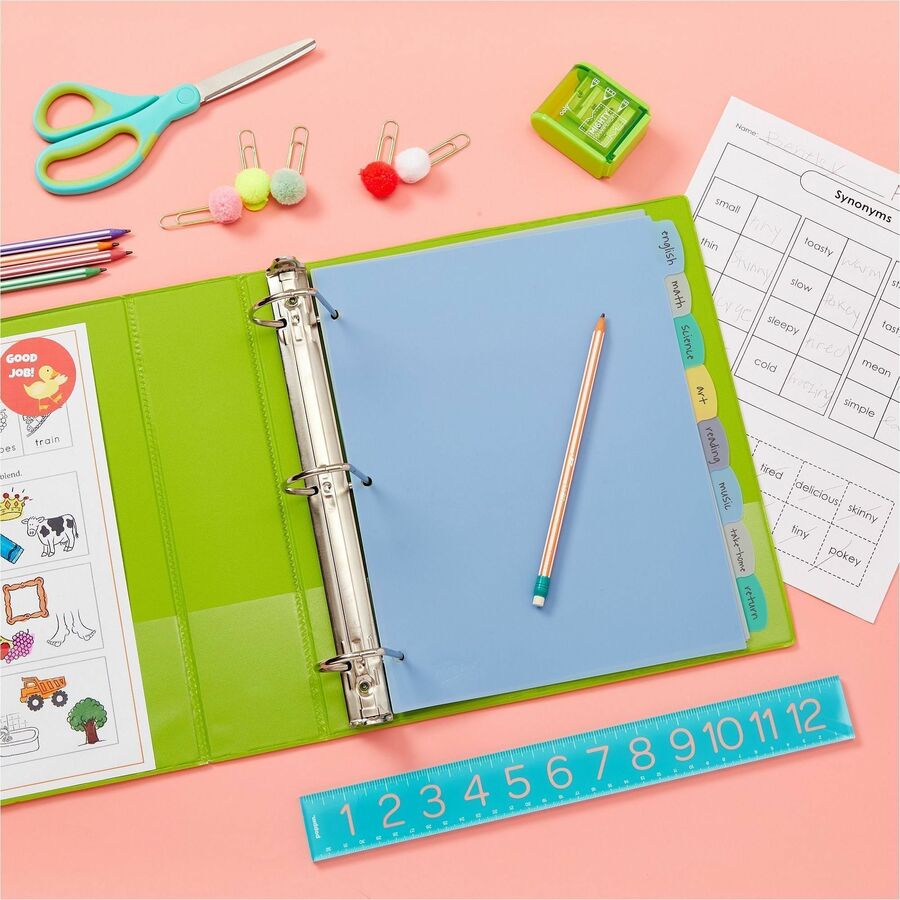 Avery&reg; Big Tab™ Write & Erase Plastic Dividers, 8 tabs, 1 set - 16171